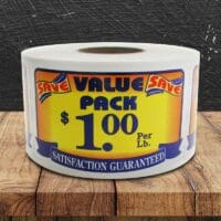 价值包装节省$1.00标签-一卷500 (500111)