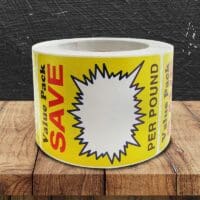 超值包装爆裂空白标签-一卷500枚(500121)
