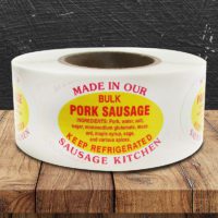 散装猪肉香肠标签-一卷500条(500144)