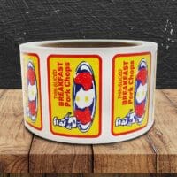 早餐猪排标签-一卷500份(500166)