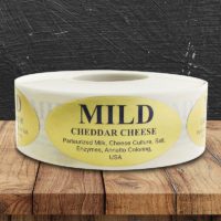 淡味切达干酪标签- 1卷500 (500285)